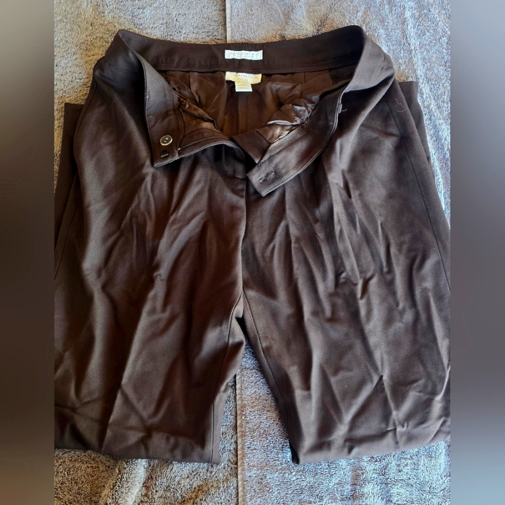 Charter Club Petite Brown Trousers